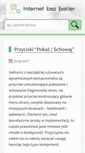Mobile Screenshot of internet-bez-barier.com